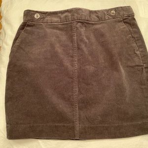 Banana Republic gray corduroy skirt